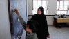 Teacher and hearing impaired student, Yemen